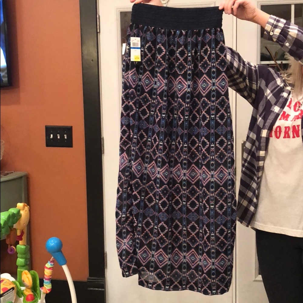 Aztec maxi skirt